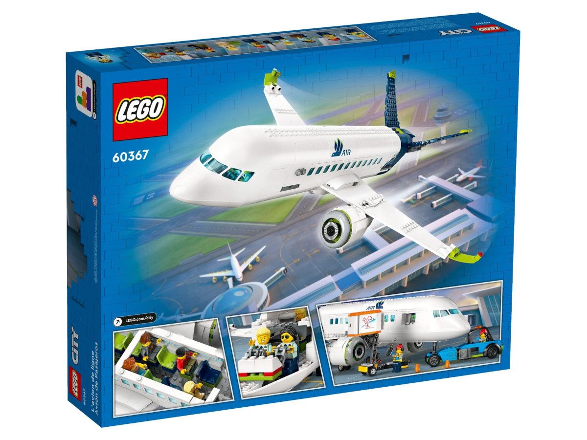 LEGO® City - Avion de pasageri 60367, 913 piese