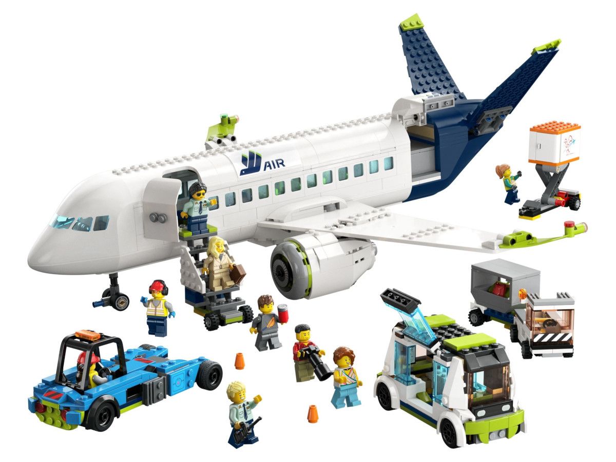 LEGO® City - Avion de pasageri 60367, 913 piese