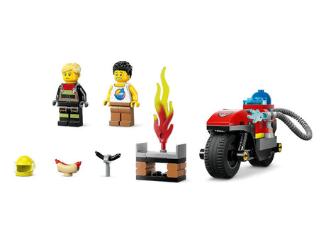 LEGO® City - Pompier cu motocicletă 60410, 57 de piese