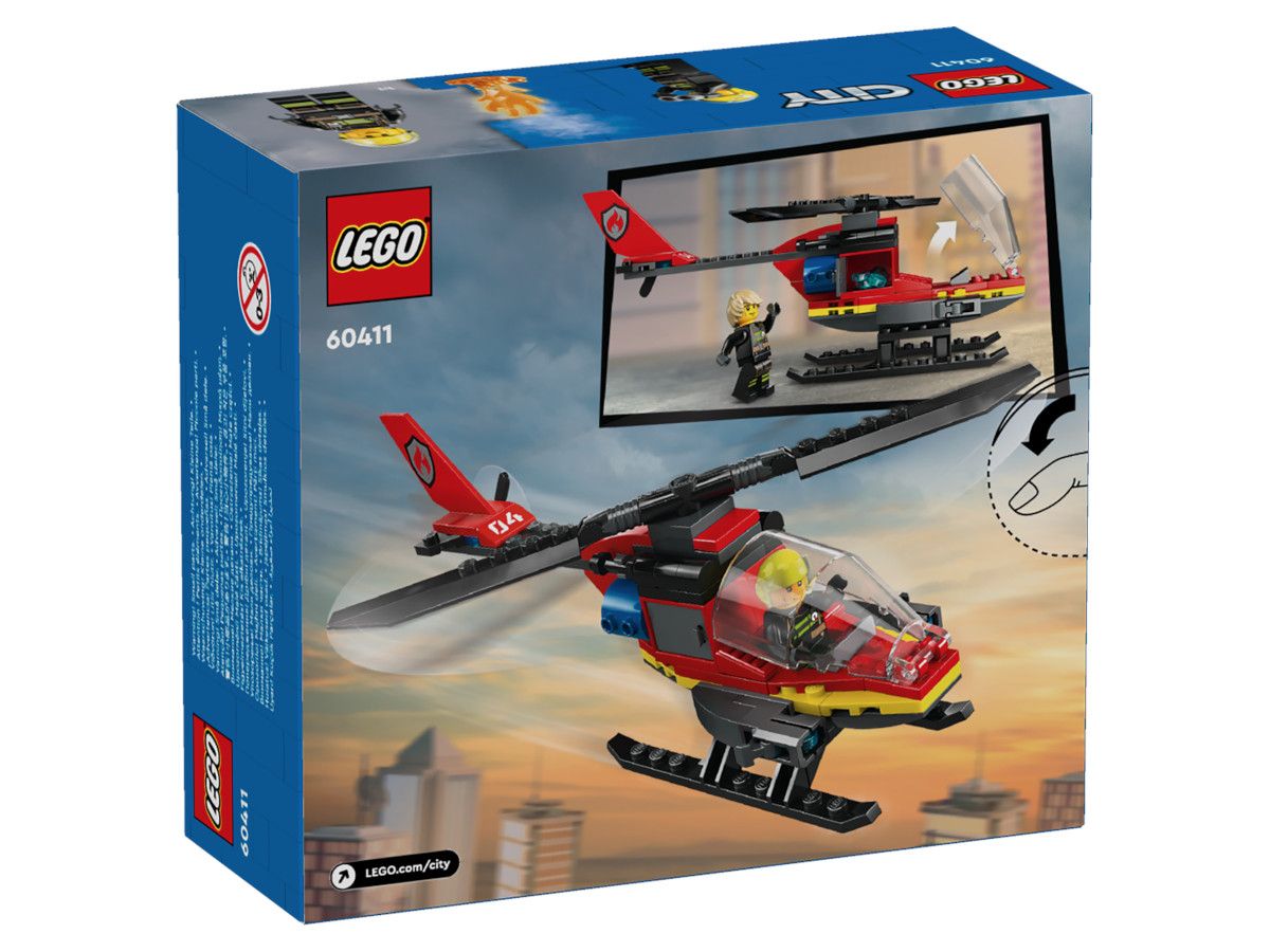 LEGO® City - Elicopter de pompieri 60411, 85 de piese