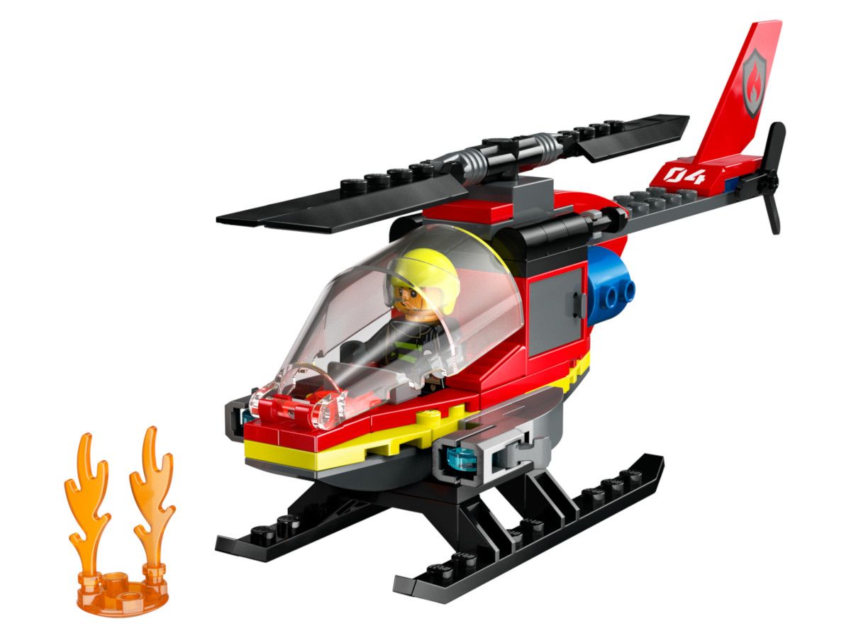 LEGO® City - Elicopter de pompieri 60411, 85 de piese
