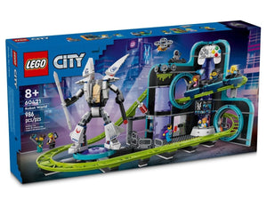 LEGO® City - Trenul parcului de distracții Robot World 60421, 986 de piese