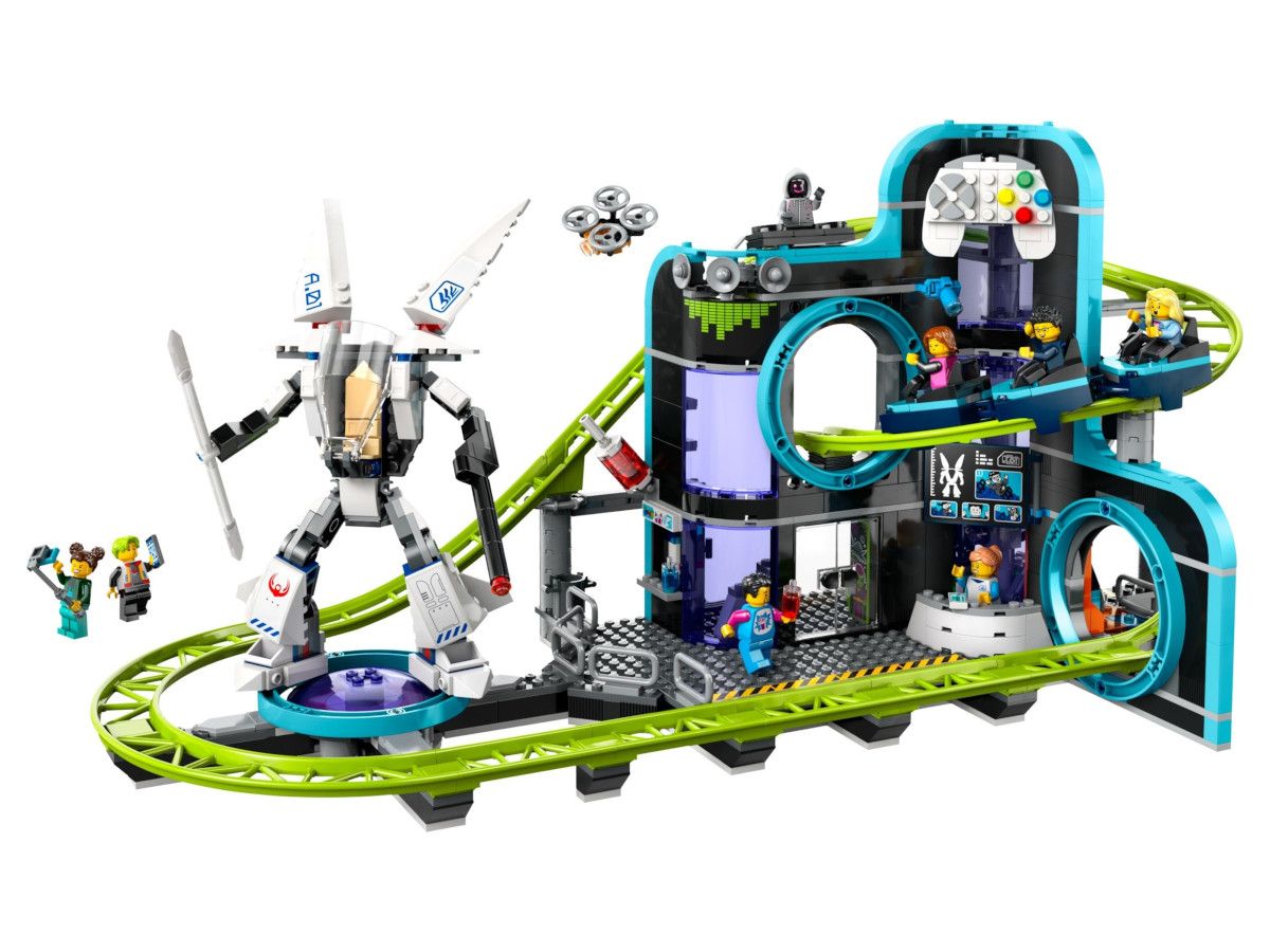 LEGO® City - Trenul parcului de distracții Robot World 60421, 986 de piese