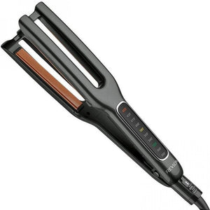Placă de îndreptat părul REVLON One-Step Double Straight RVST2204E, 4 plăci ceramice, 10 setări de temperatură, afișaj LCD
