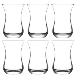 Set de cești de ceai turcesc LAV Ajda, 165 ml, 6 buc.
