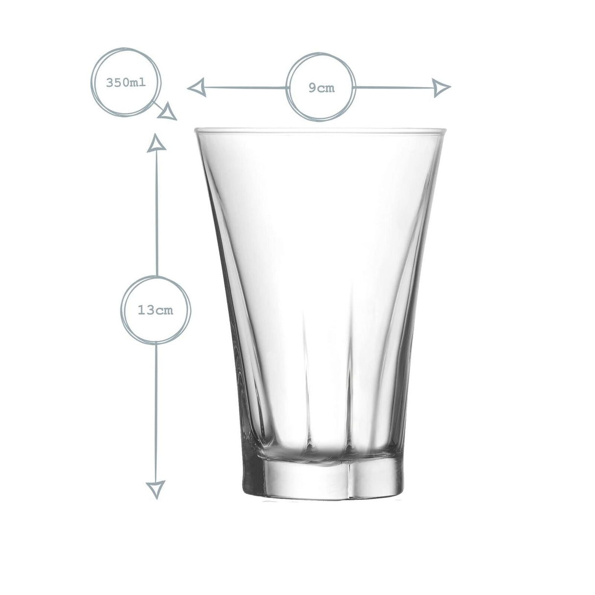Set pahare cocktail LAV Truva, 350 ml, 6 buc.