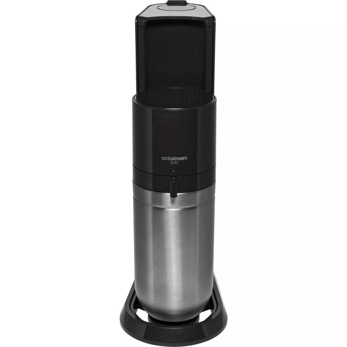 Aparat de făcut sifon SodaStream Duo Titan Standard, Oțel, fără butelie de CO₂, Negru