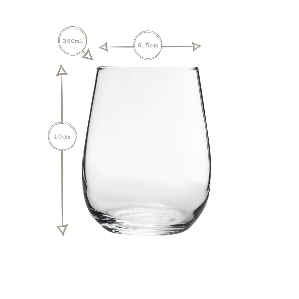 Set pahare suc LAV Gaia, 360 ml, 6 buc.