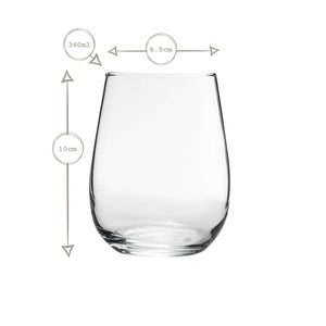 Set pahare suc LAV Gaia, 360 ml, 6 buc.