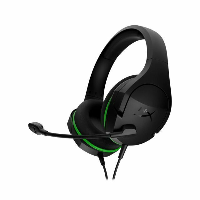 Căști de gaming HyperX CloudX Stinger Core, compatibile cu PC/Xbox One/Xbox Series X|S, negre/verzi