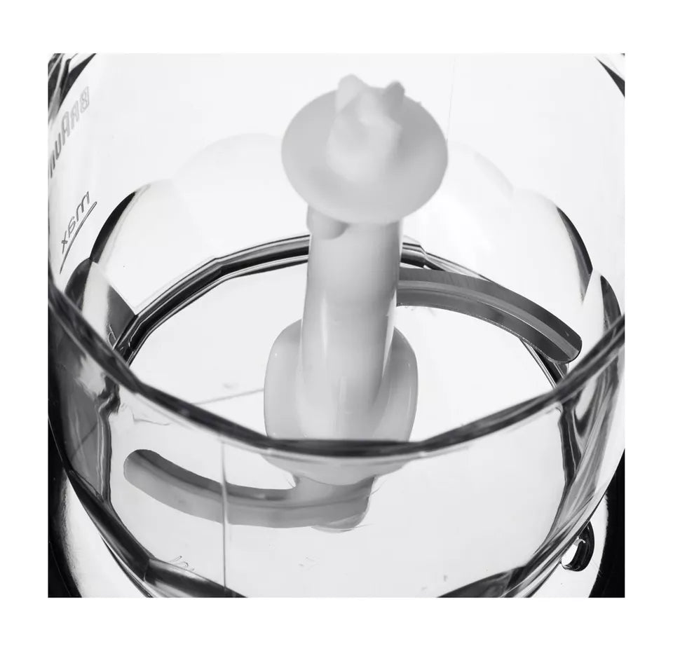 Blender Braun MultiQuick 525, 600 W, mixer de mână pentru omletă, 2 viteze + funcție Turbo, tel din oțel inoxidabil, dispozitiv de tocat, alb/gri