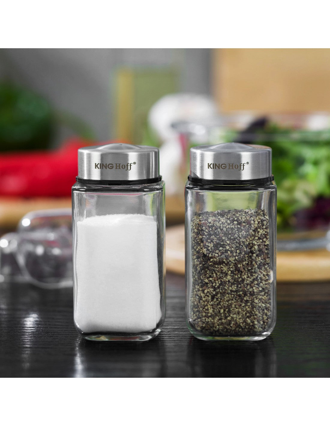 Set solniță și piperniță KingHoff 1643, 100 ml
