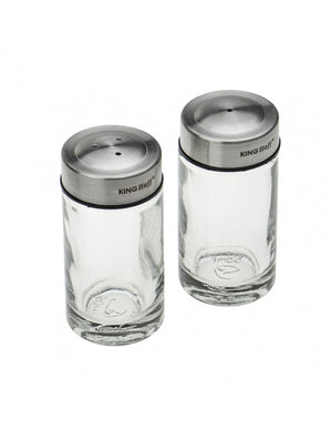 Set sare și piper KingHoff 1642, sticlă, 8,7x4,5x9,5cm