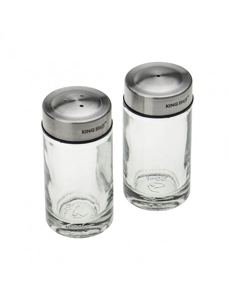 Set sare și piper KingHoff 1642, sticlă, 8,7x4,5x9,5cm