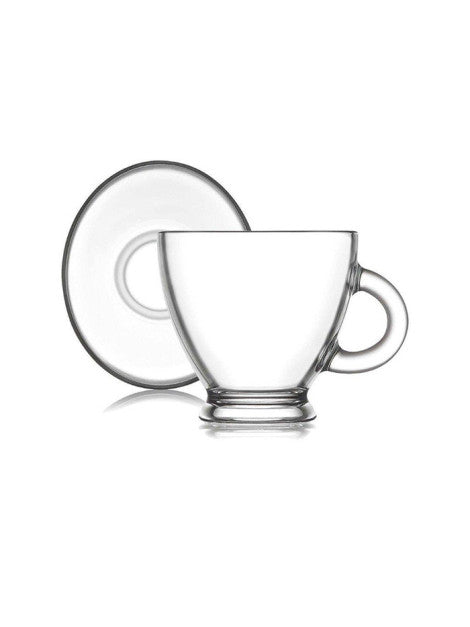 Set cești și farfurii cafea LAV Roma, 95 ml, 6 buc.
