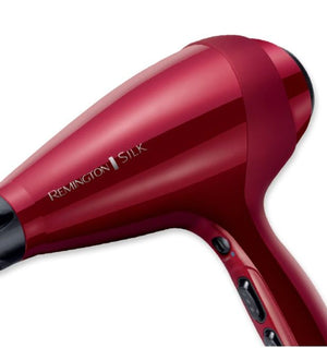Uscător de păr Remington Silk, AC9096, 2400W, 3 viteze, mod Turbo, difuzor, roșu