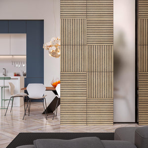 Panou decorativ acustic de perete Atmosphera Colva, MDF, 60x60 cm