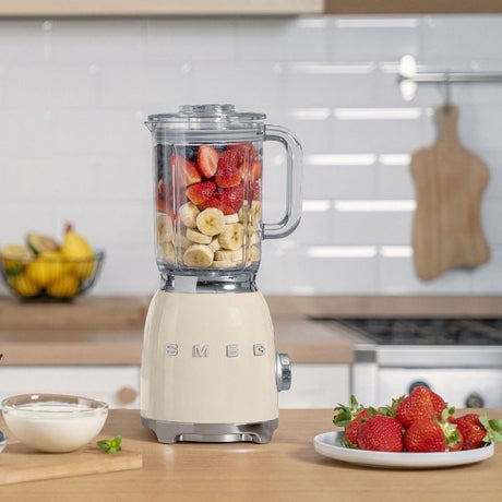 Blender Smeg BLF03CREU, stil anii '50, 800 W, smântână