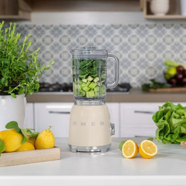 Blender Smeg BLF03CREU, stil anii '50, 800 W, smântână