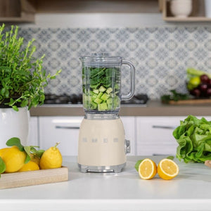 Blender Smeg BLF03CREU, stil anii '50, 800 W, smântână