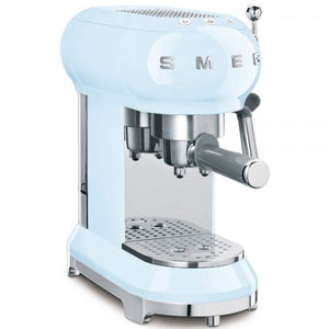 Espressor manual Smeg ECF01PBEU, 1350 W, 15 bar, Albastru