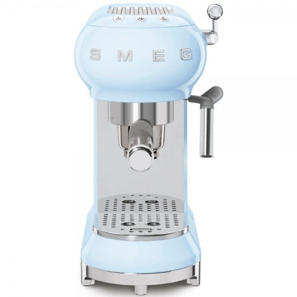 Espressor manual Smeg ECF01PBEU, 1350 W, 15 bar, Albastru