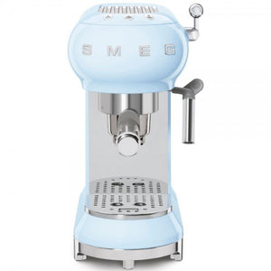 Espressor manual Smeg ECF01PBEU, 1350 W, 15 bar, Albastru