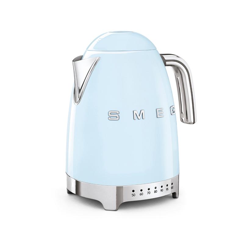 Fierbător electric Smeg KLF04PBEU, stil anii '50, 2400 W, 1,7 l / Albastru pastel