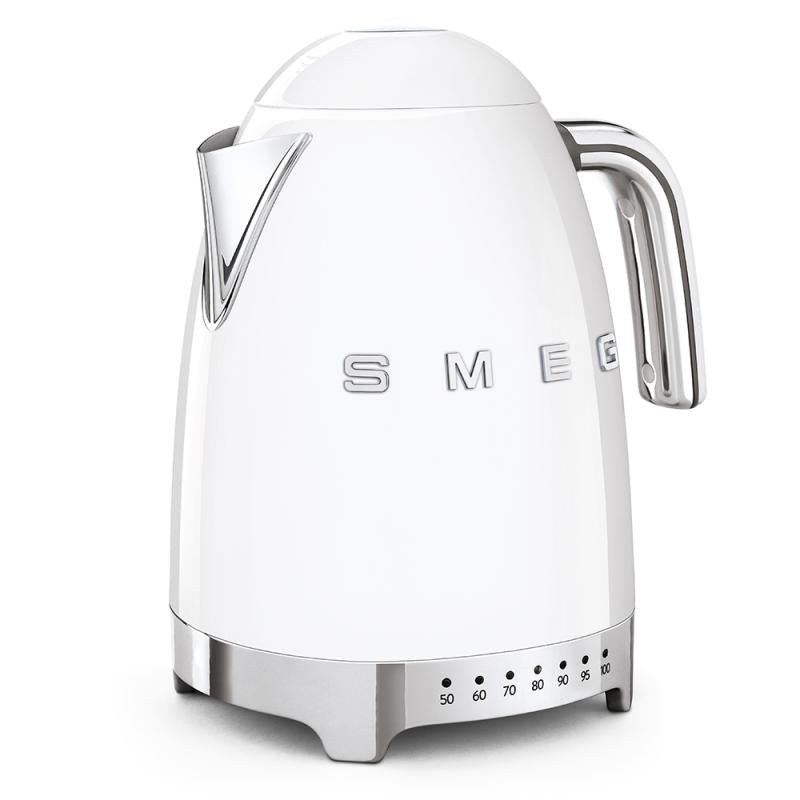 Fierbător electric Smeg KLF04WHEU, stil anii '50, 2400 W, 1,7 l/ alb