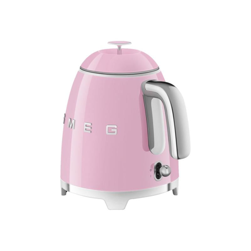 Mini fierbător electric SMEG KLF05PKEU, stil anii '50, 1400 W, 800 ml, roz