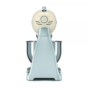 Mixer cu bol Smeg SMF02CREU, 800W, 4,8 l, Cremă/Argintiu