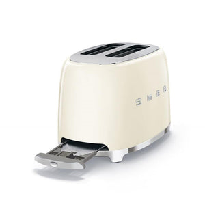 Prăjitor de pâine SMEG TSF01CREU, 950 W, 2 felii, 6 niveluri de prăjire, Cremă