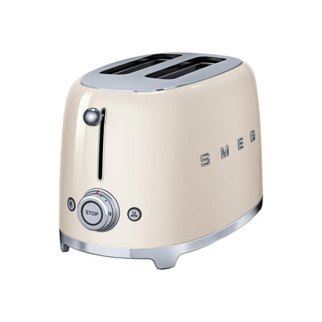 Prăjitor de pâine SMEG TSF01CREU, 950 W, 2 felii, 6 niveluri de prăjire, Cremă