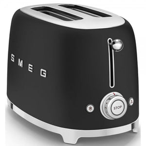 Prăjitor de pâine Smeg TSF01BLMEU, 950 W, 2 felii, Negru