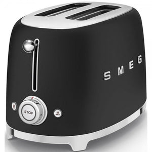 Prăjitor de pâine Smeg TSF01BLMEU, 950 W, 2 felii, Negru