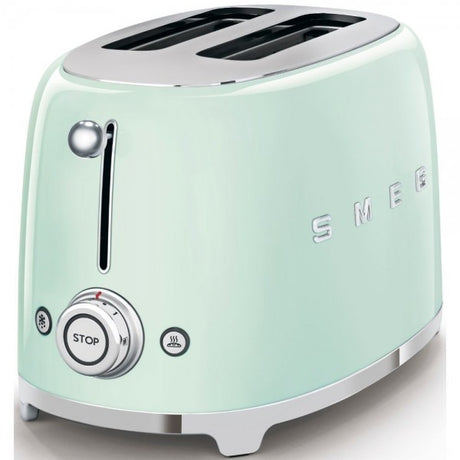 Prăjitor de pâine Smeg TSF01PGEU, 950 W, 2 felii, Verde pastel