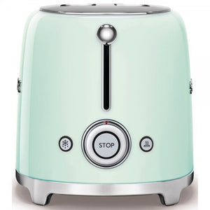 Prăjitor de pâine Smeg TSF01PGEU, 950 W, 2 felii, Verde pastel