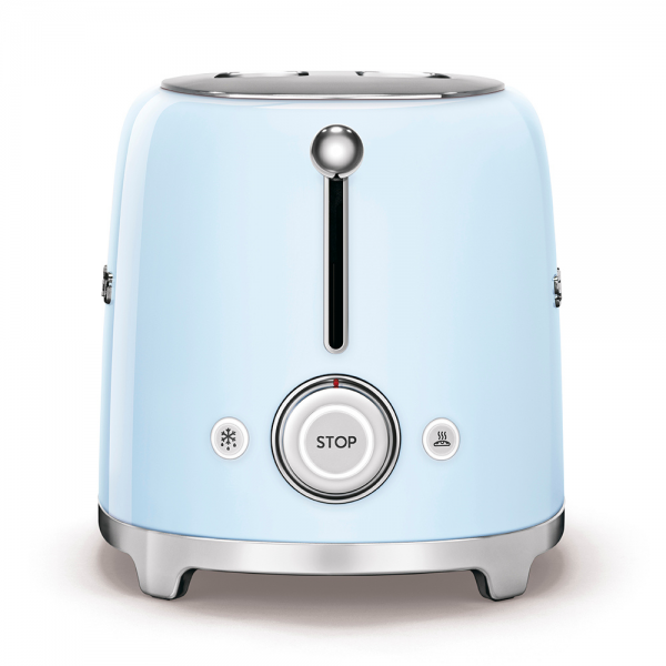 Prăjitor de pâine Smeg TSF02PBEU, 1500W, 2 felii, Albastru