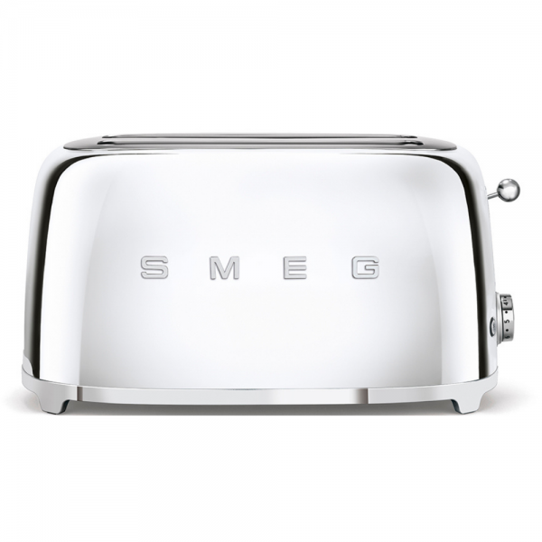 Prăjitor de pâine Smeg TSF02SSEU, 1500 W, 4 felii, Crom