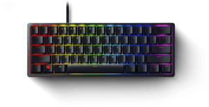 Tastatură de gaming Razer Huntsman Mini, switch-uri optice mov, neagră