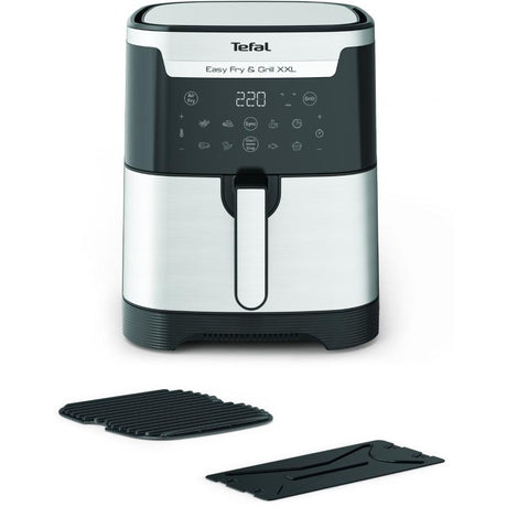 Aparat de gătit cu aer cald Tefal Easy Fry XXL Flexcook EY801D15, 6,5 L, 1400 W, Negru/Argintiu