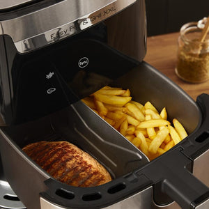 Aparat de gătit cu aer cald Tefal Easy Fry XXL Flexcook EY801D15, 6,5 L, 1400 W, Negru/Argintiu