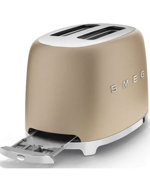 Prăjitor de pâine Smeg TSF01CHMEU, 950 W, 2 felii, Cremă