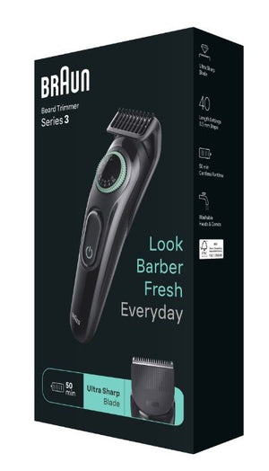 Aparat de tuns facial Braun Styler BT3421 Negru / Verde vibrant