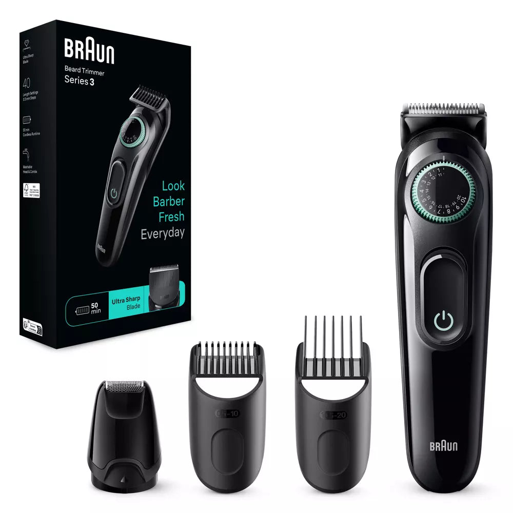 Aparat de tuns facial Braun Styler BT3421 Negru / Verde vibrant