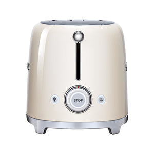 Prăjitor de pâine SMEG TSF02CREU, 1500W, 4 felii, 6 niveluri de prăjire, Cremă