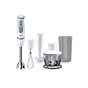 Blender Braun MultiQuick 5237, 5 accesorii, 1000W, alb