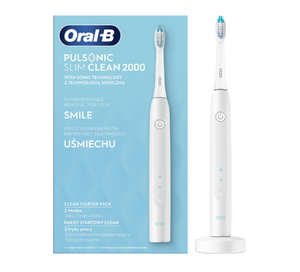 Periuță de dinți electrică Oral-B Pulsonic Slim Clean 2000 304425, Albă