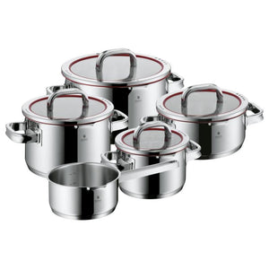 Set de cratițe WMF cu capac, inox, 9 piese
