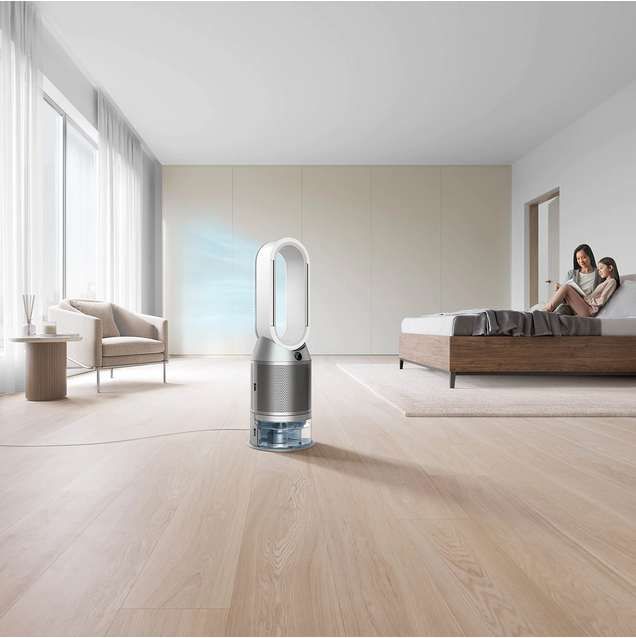 Purificator de aer Dyson Humidify+Cool Autoreact PH3A, filtru HEPA, funcție de ventilator, argintiu